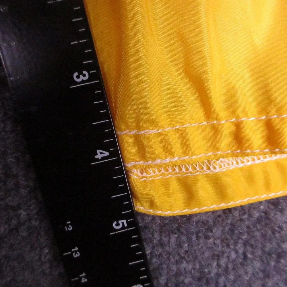 Birdwell Beach Britches Swim Shorts Mens 28 Yellow Board Trunks Drawstring Nylon
